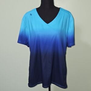 Koi Lite -  Blue Ombre Scrub Top XL Slim Fit
